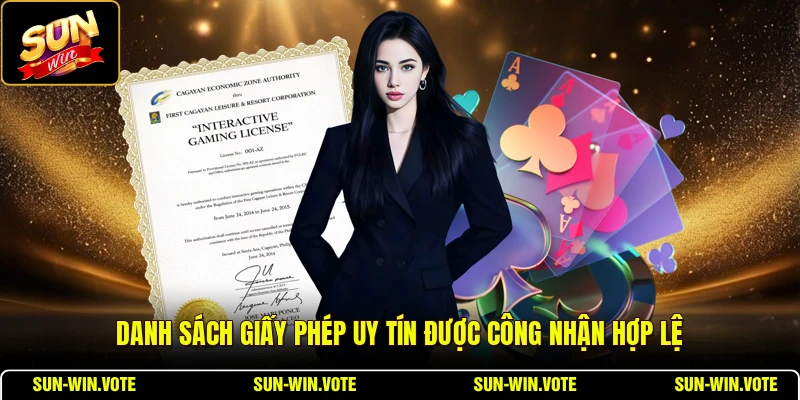 Giấy Phép Hoạt Động 2 Danh sách giấy phép uy tín được công nhận hợp lệ